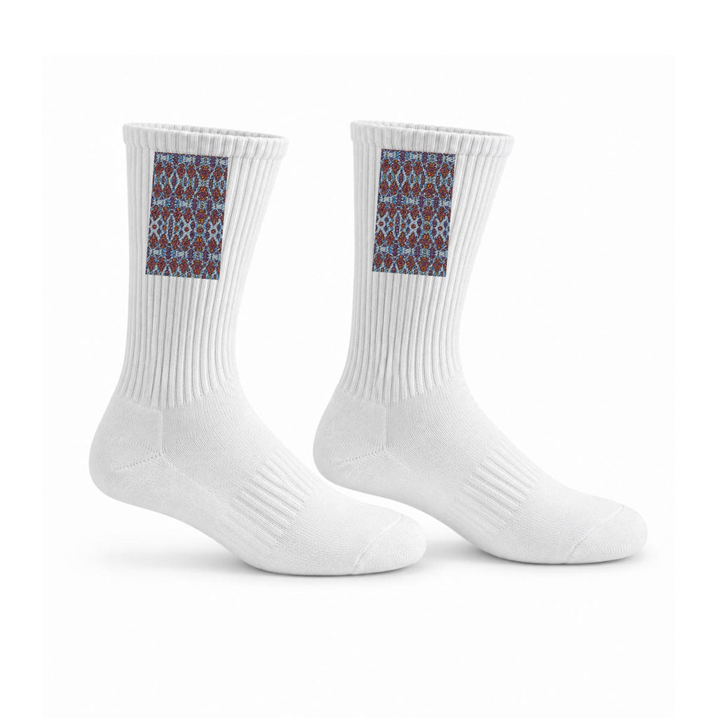 Embroidery Sports Cotton Crew Socks|Cotton