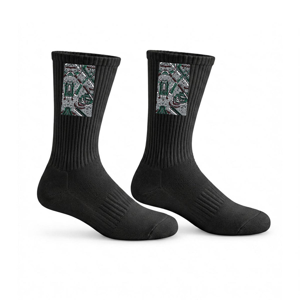 Embroidery Sports Cotton Crew Socks|Cotton