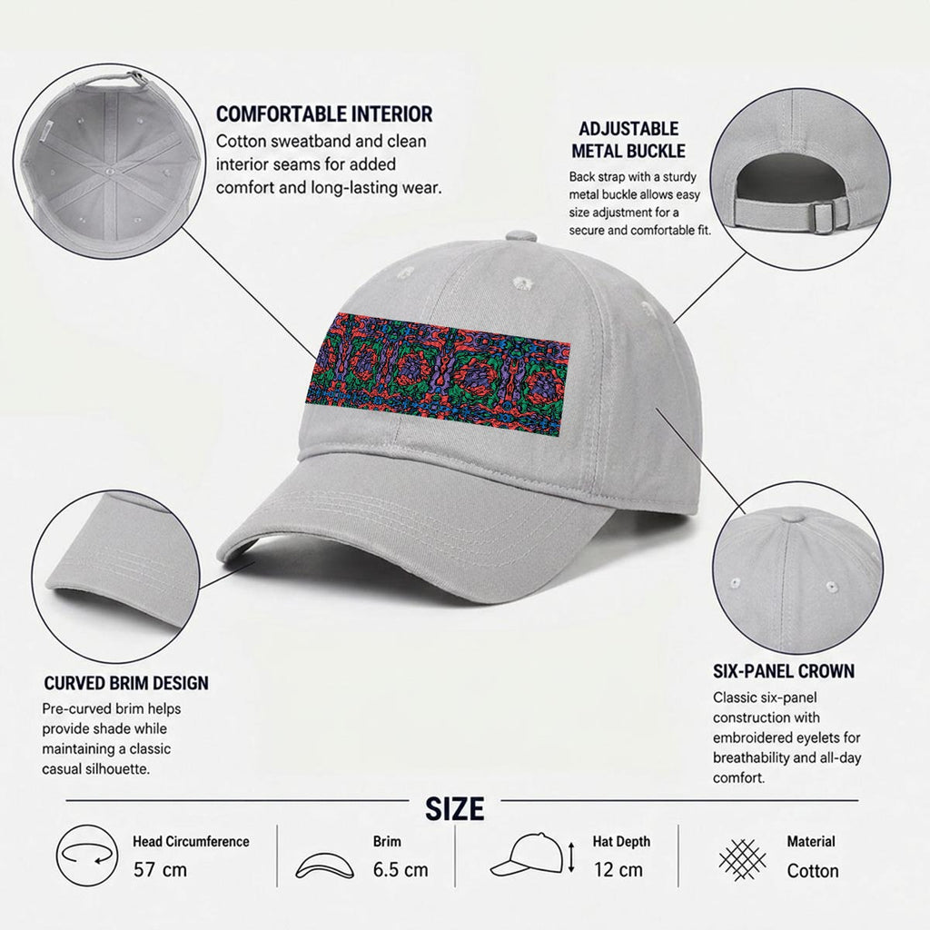 Embroidery Soft-Crown Flat Cap