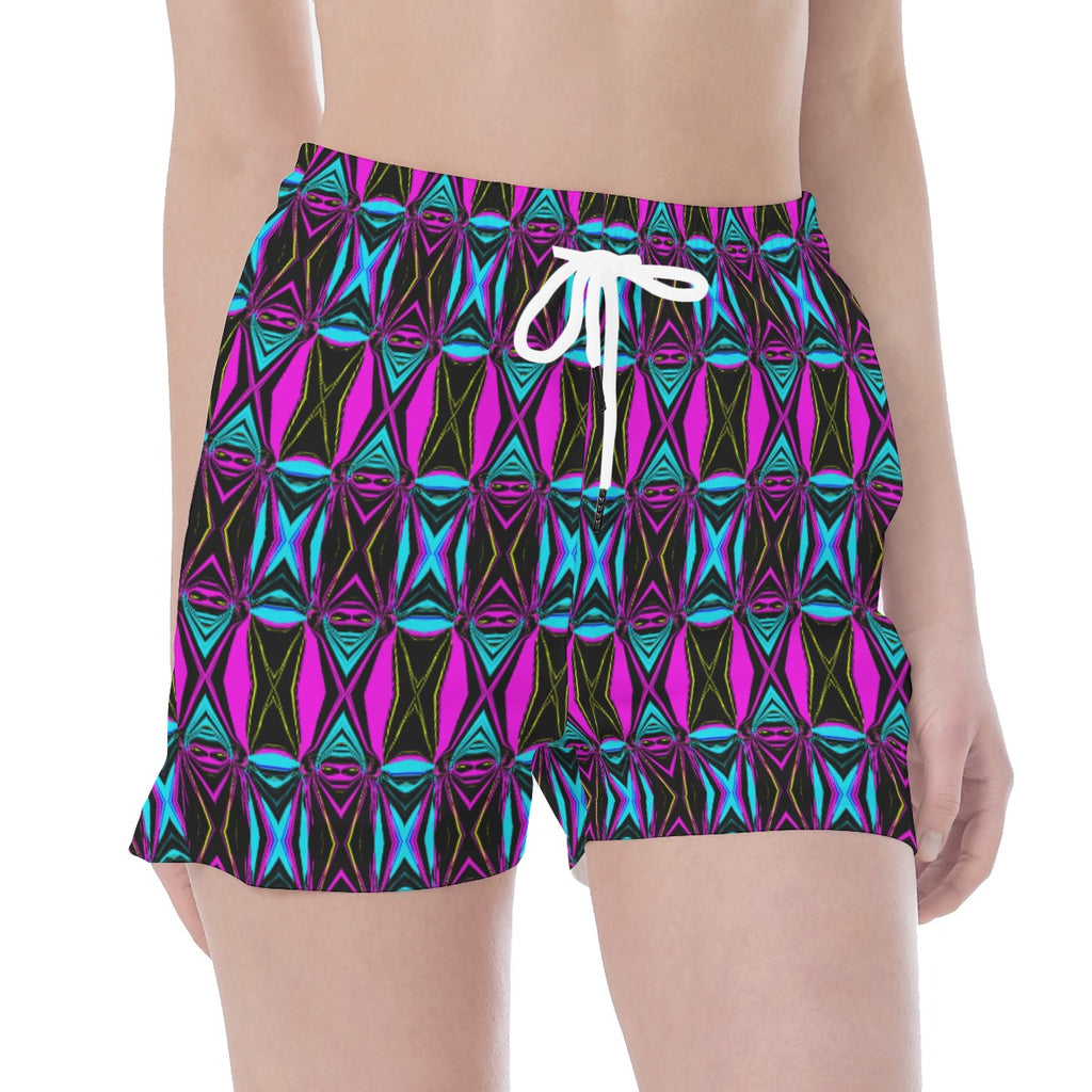 All Over Print Wide Waistband Sport Shorts