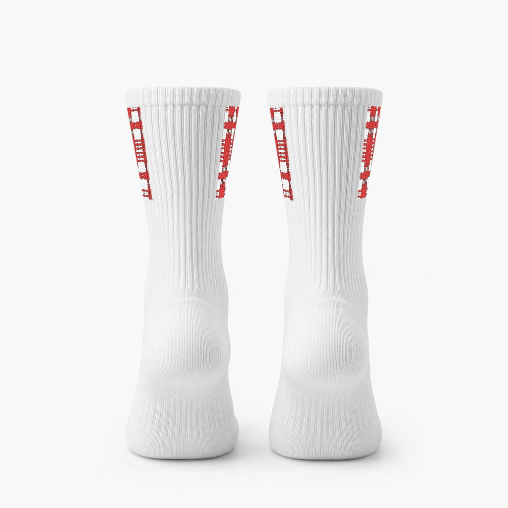 Embroidery Sports Cotton Crew Socks|Cotton