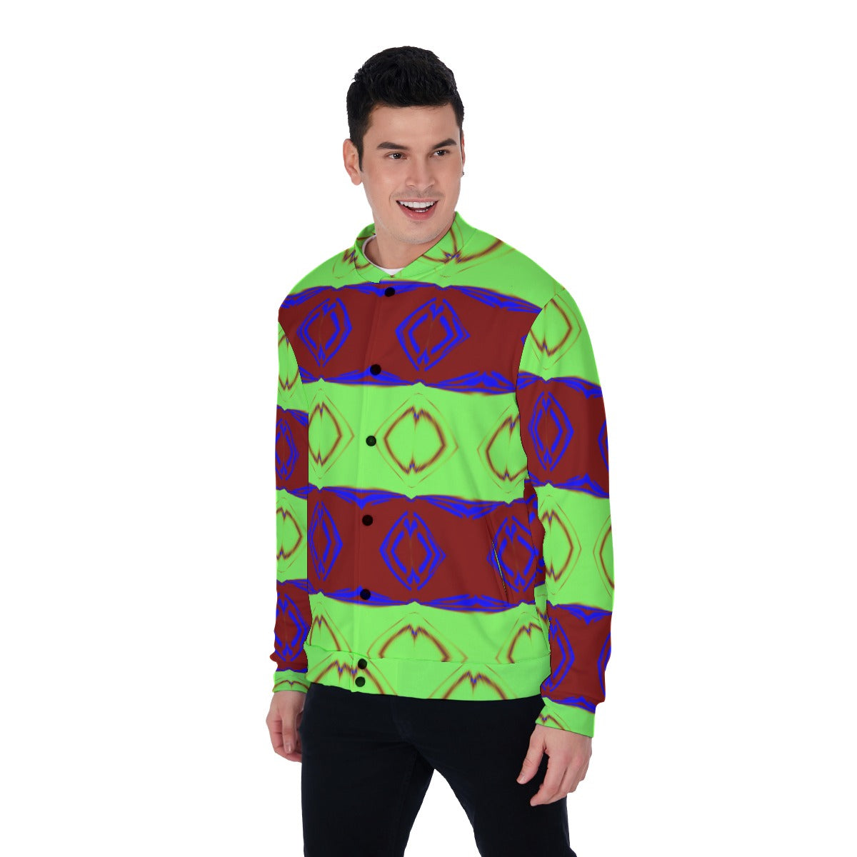All-Over Print Men's Baseball Jacket