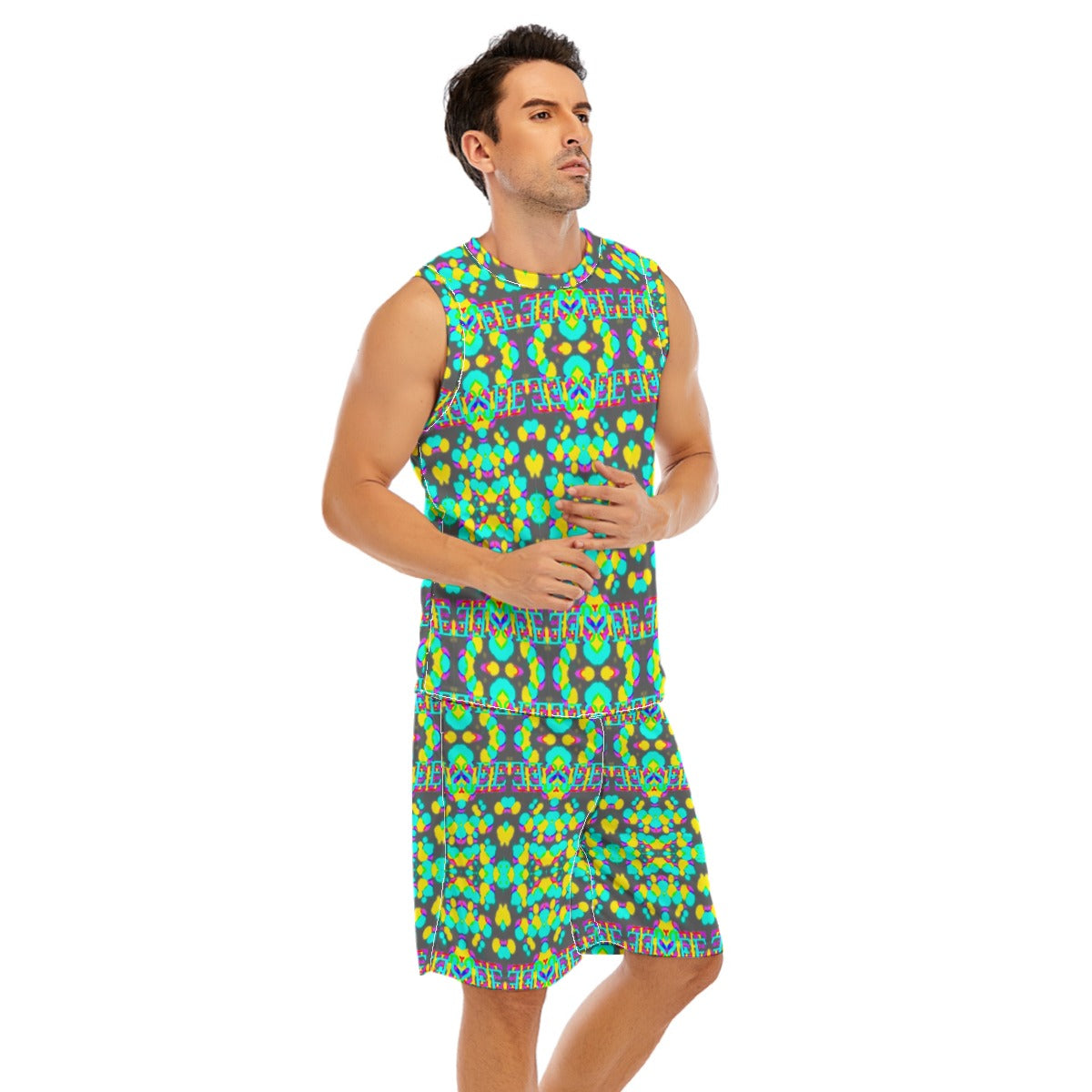 All-Over Print Men's Basketball Suit
