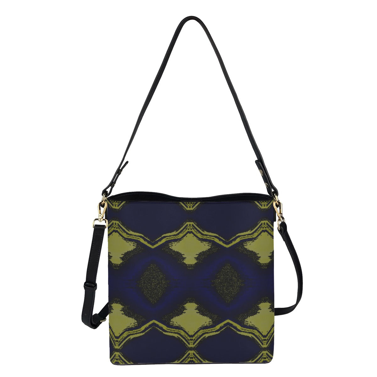 Minimalist Square Crossbody Bucket Bag