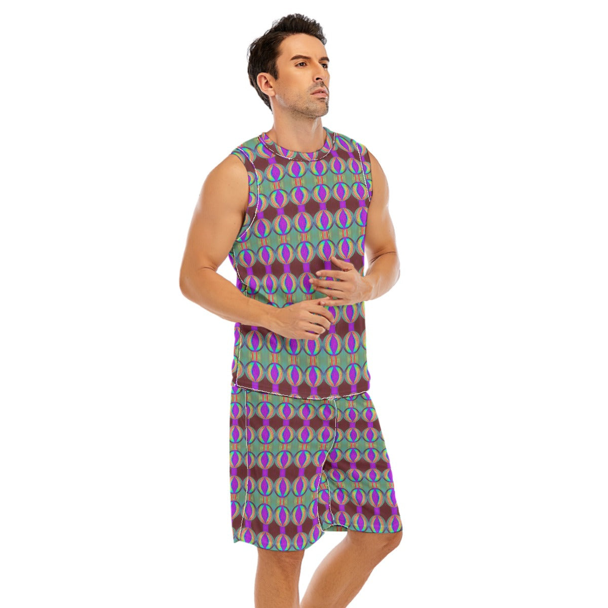 All-Over Print Men's Basketball Suit