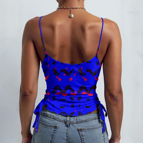 All-over Print Drawstring Camisole