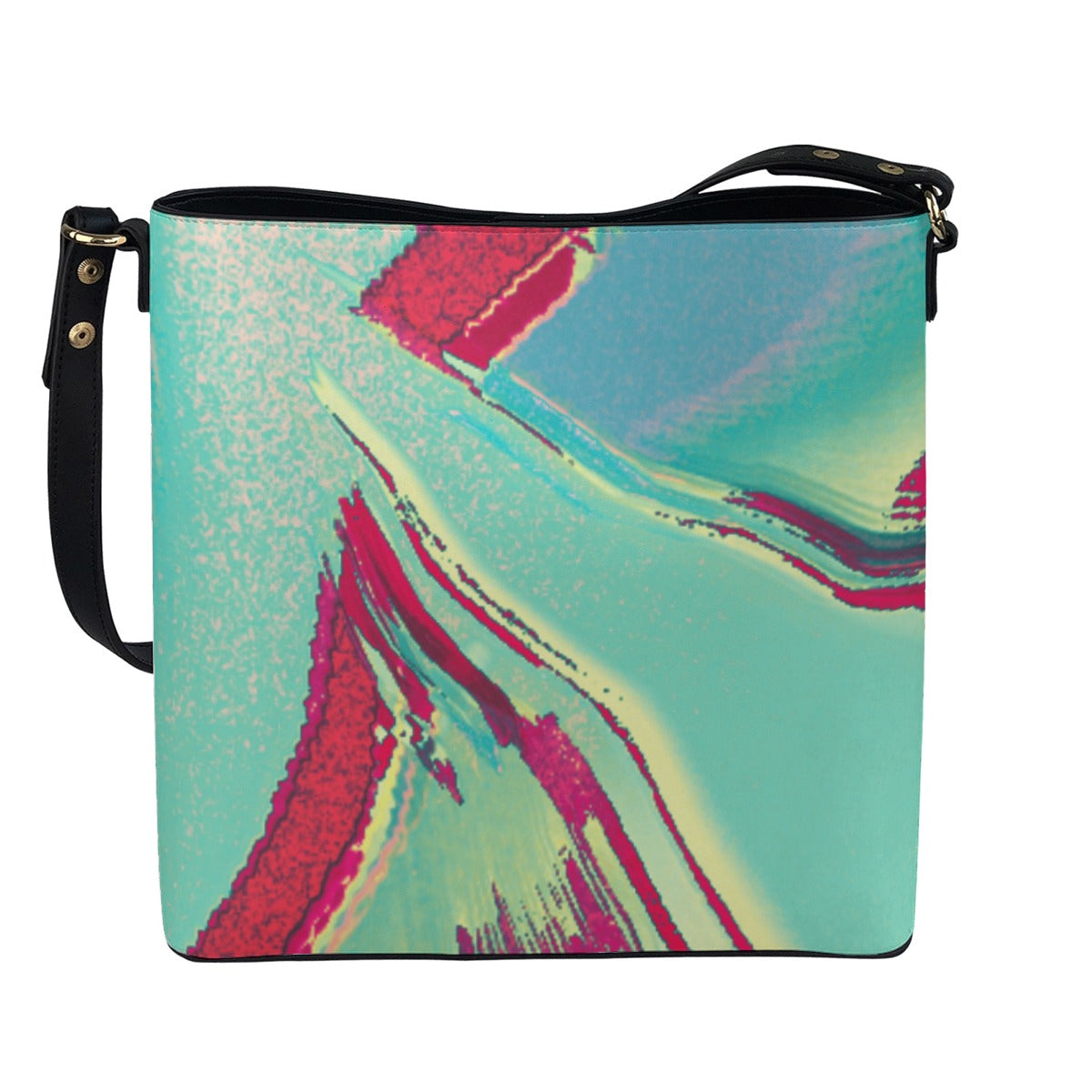 Minimalist Square Crossbody Bucket Bag