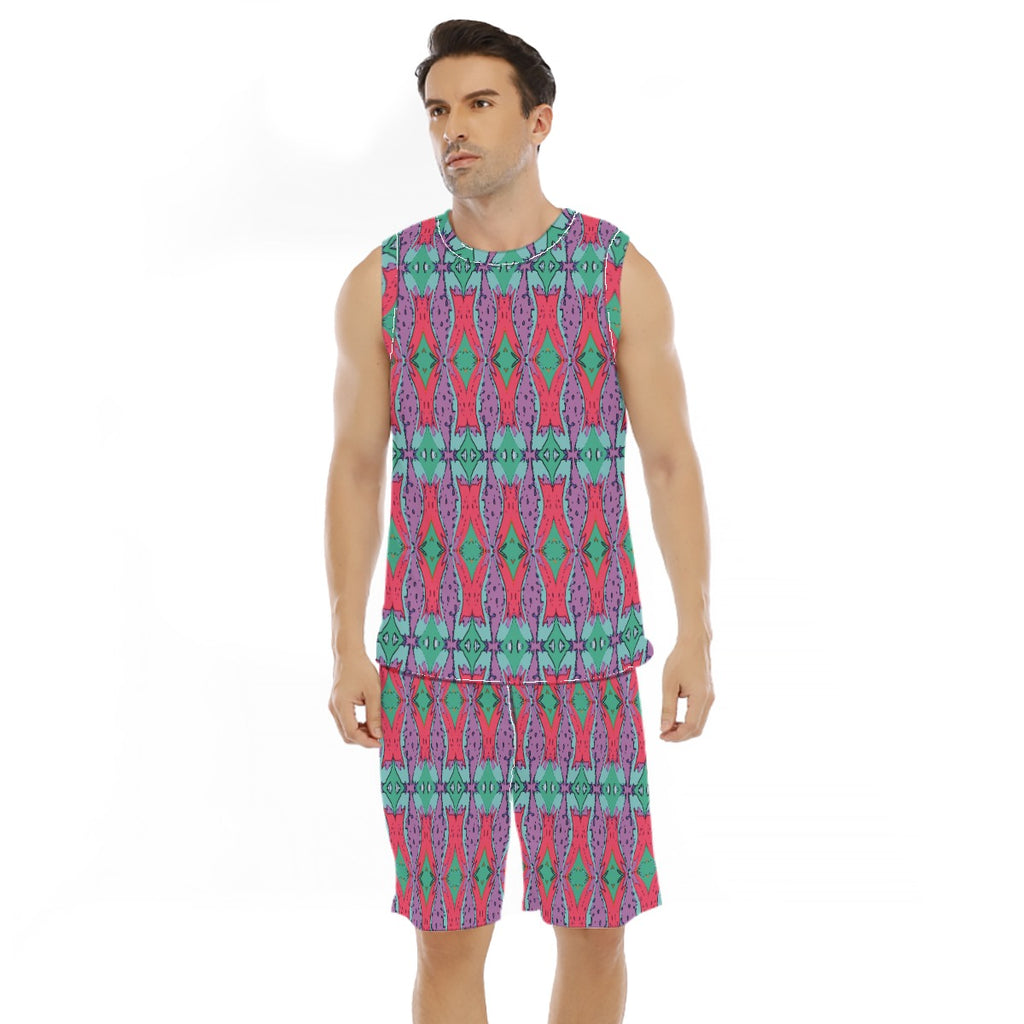 All-Over Print Men's Basketball Suit
