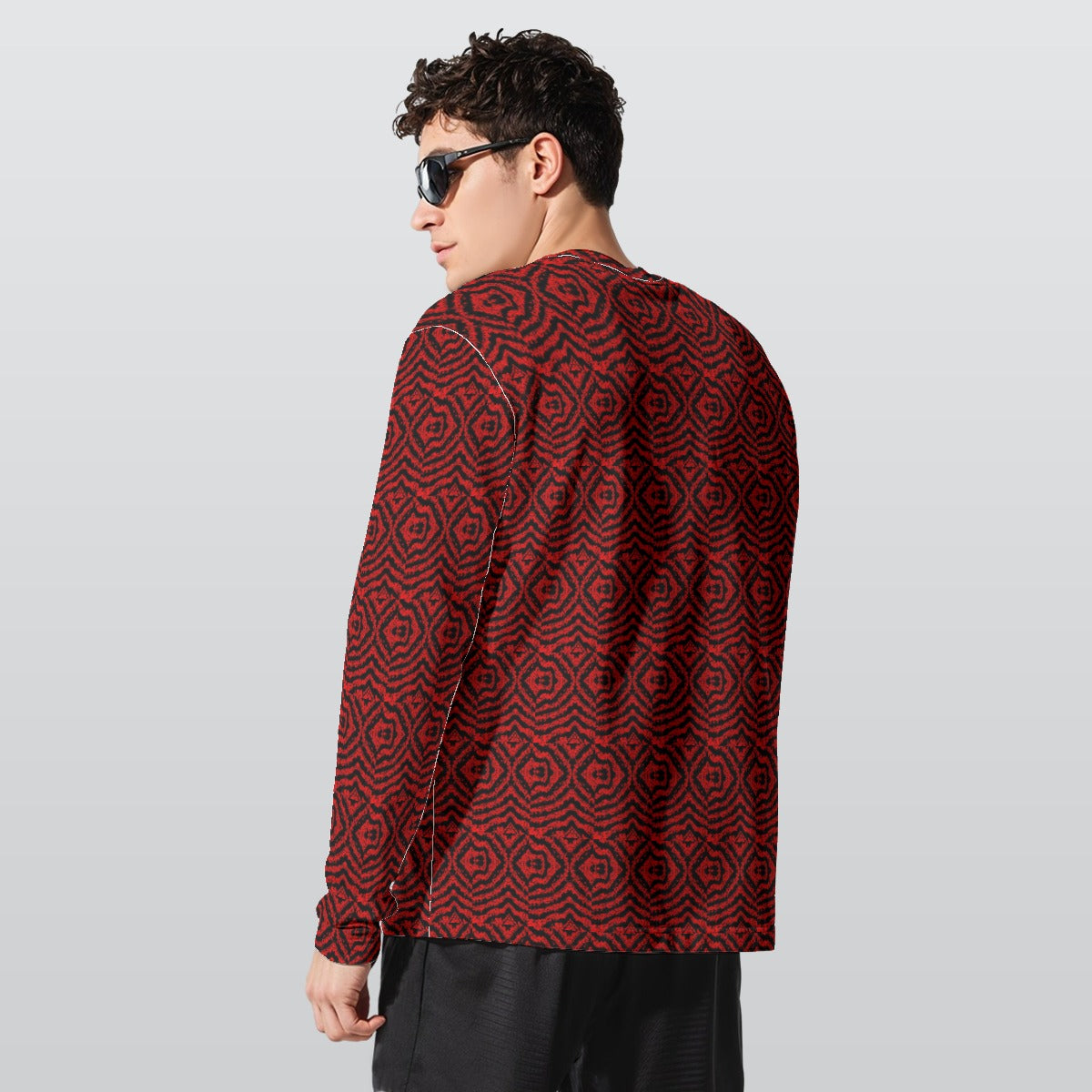 All-Over Print Long Sleeve T-Shirt | 190GSM Cotton