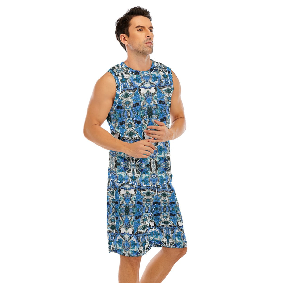 All-Over Print Men's Basketball Suit