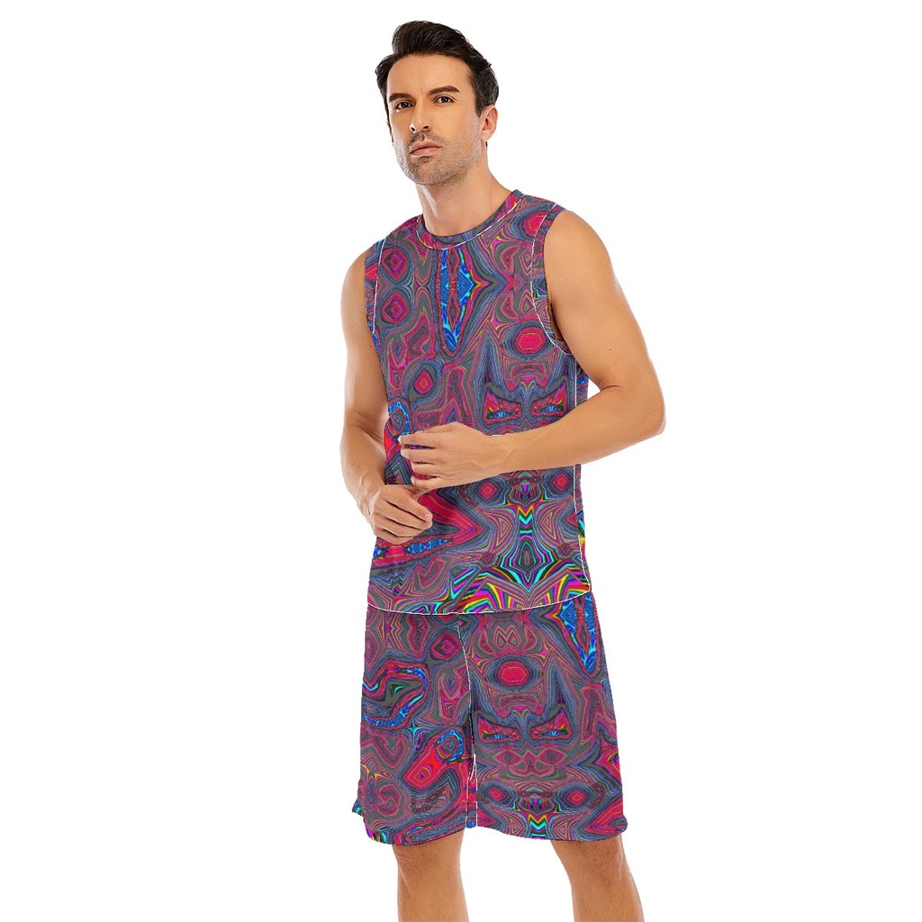 All-Over Print Men's Basketball Suit