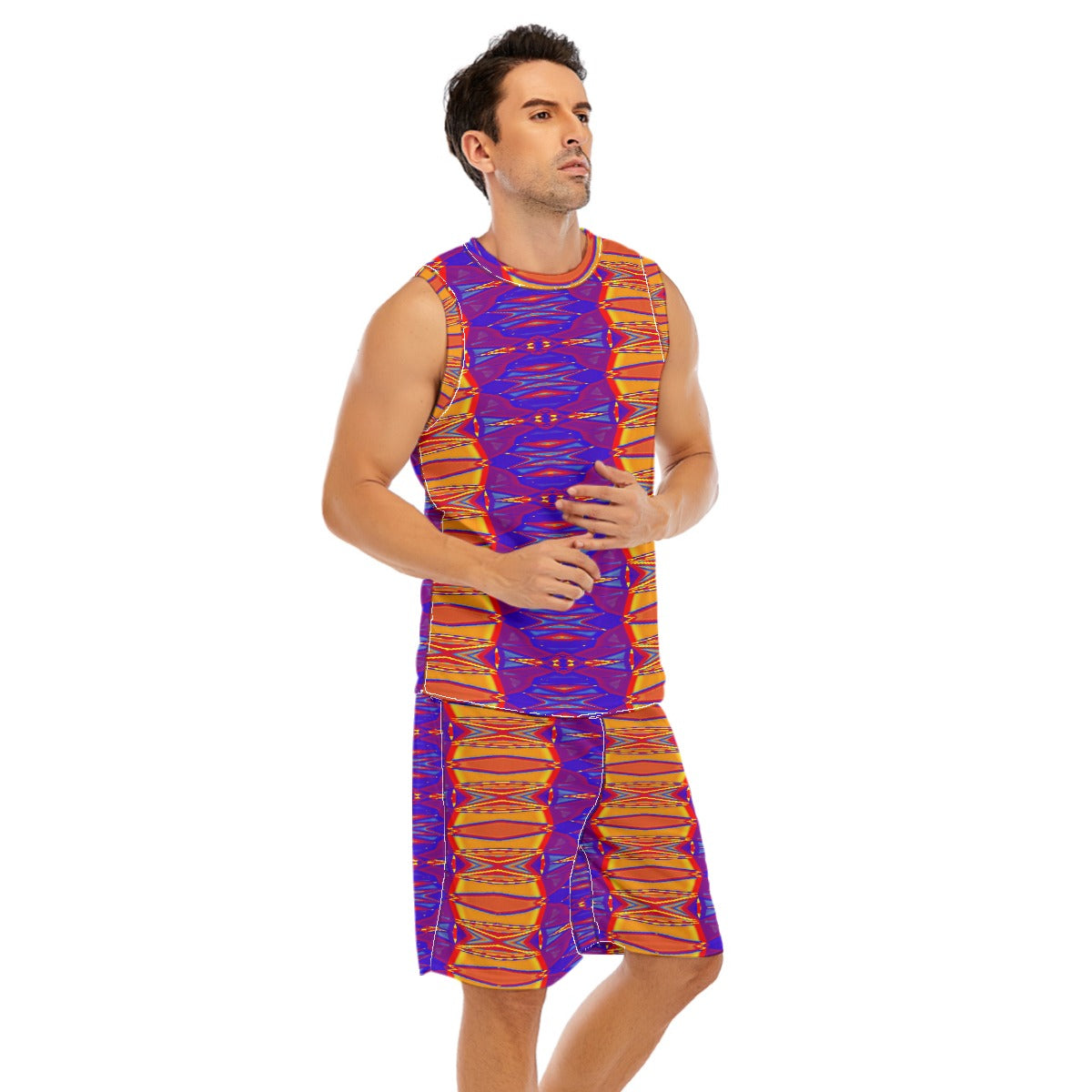 All-Over Print Men's Basketball Suit