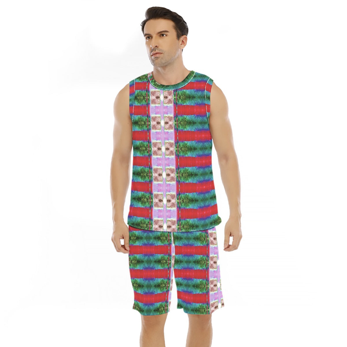 All-Over Print Men's Basketball Suit
