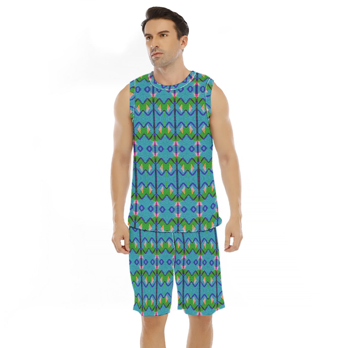 All-Over Print Men's Basketball Suit