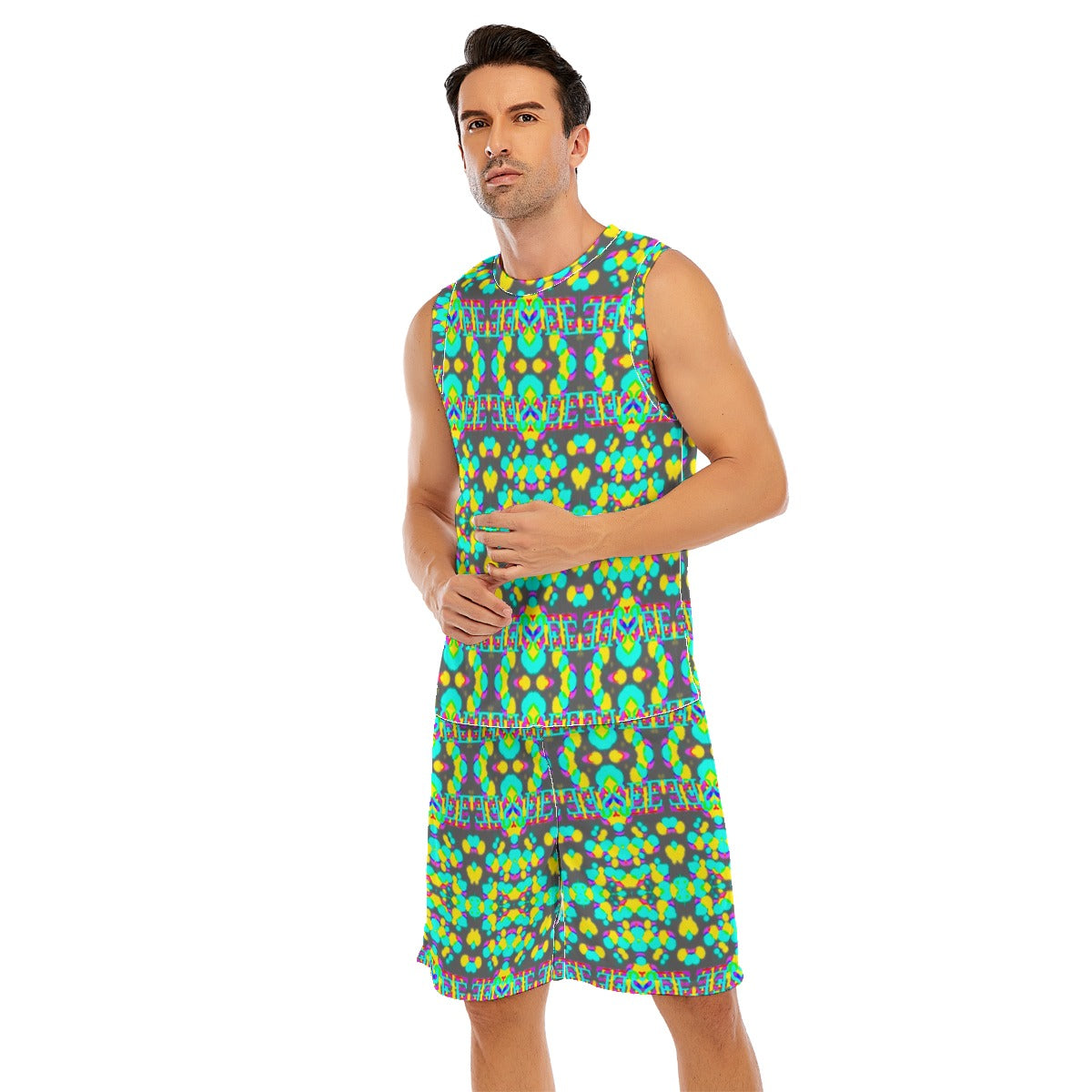 All-Over Print Men's Basketball Suit