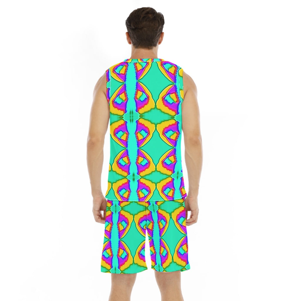 All-Over Print Men's Basketball Suit