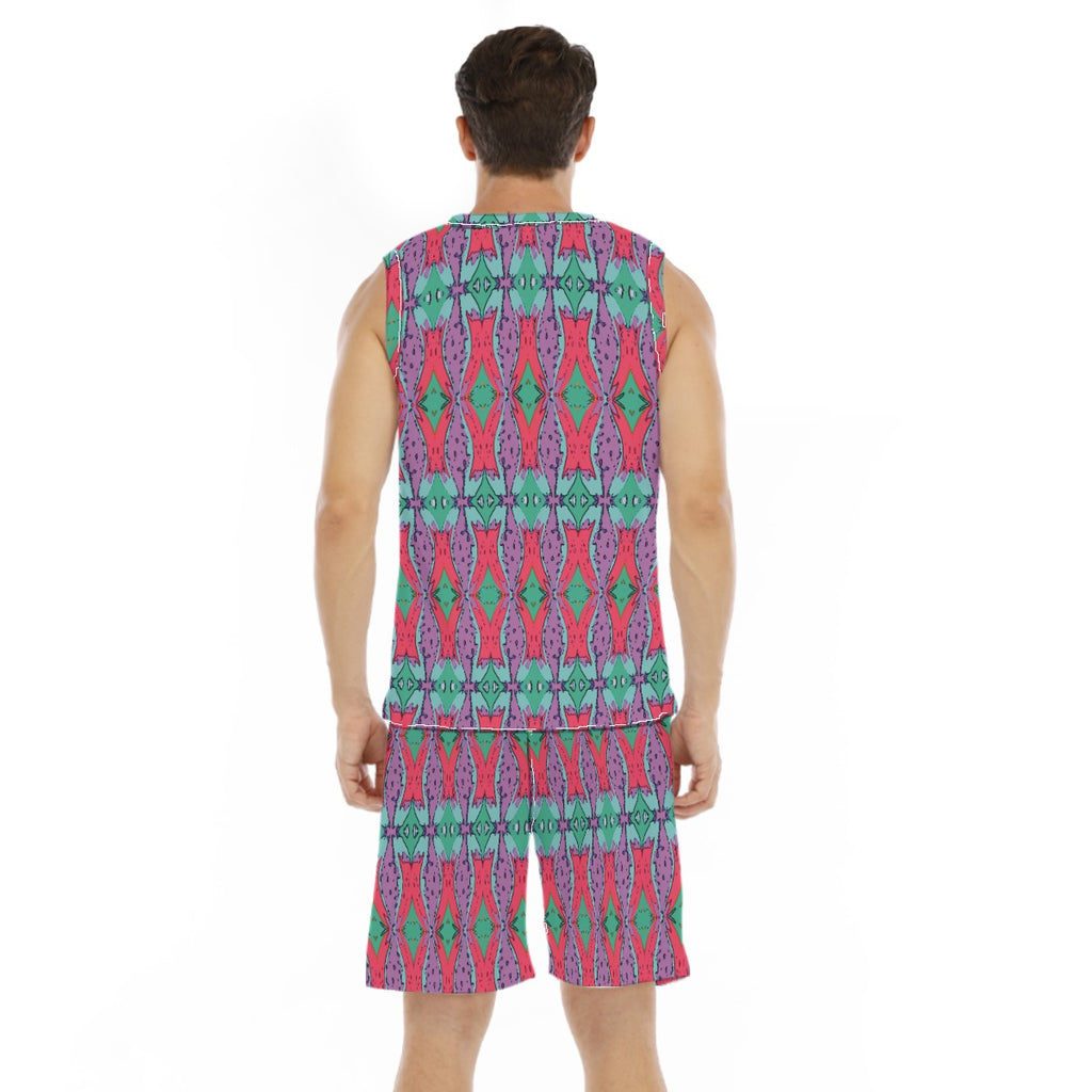 All-Over Print Men's Basketball Suit