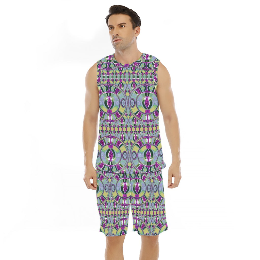 All-Over Print Men's Basketball Suit