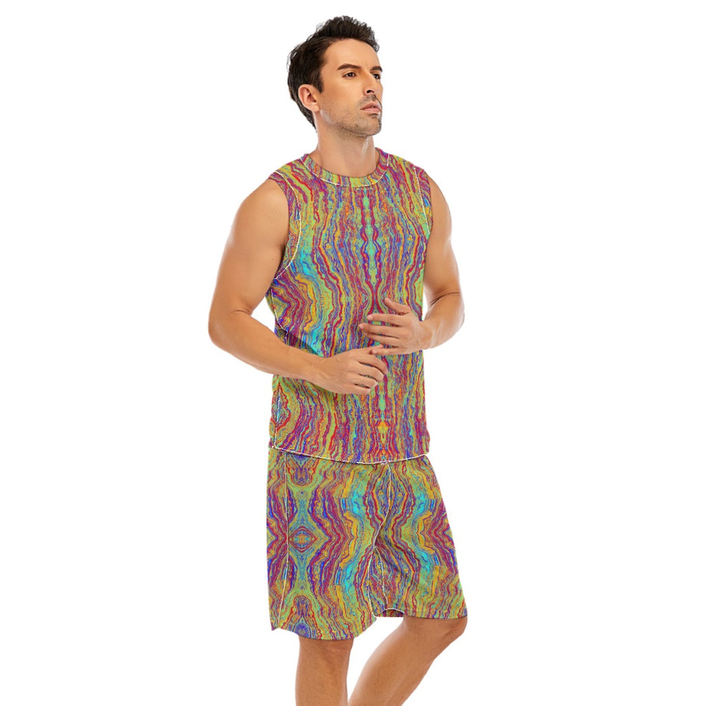 All-Over Print Men's Basketball Suit