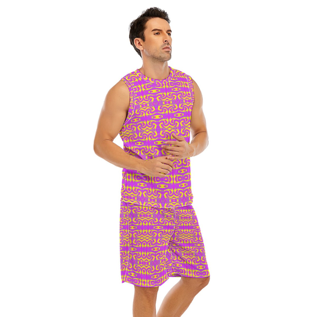All-Over Print Men's Basketball Suit