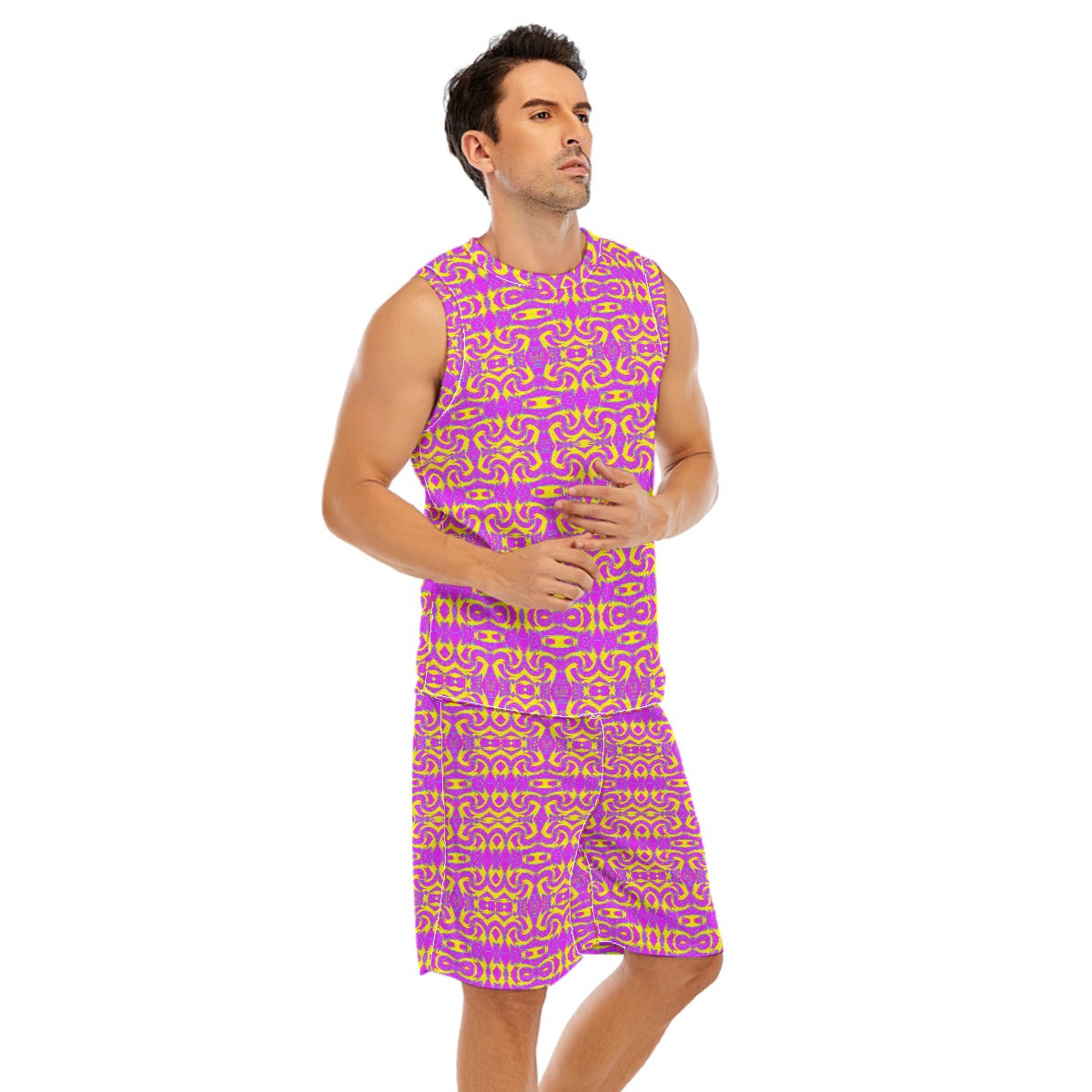 All-Over Print Men's Basketball Suit