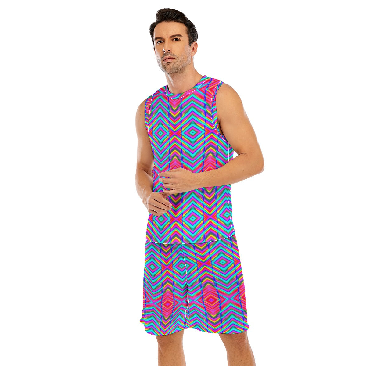All-Over Print Men's Basketball Suit