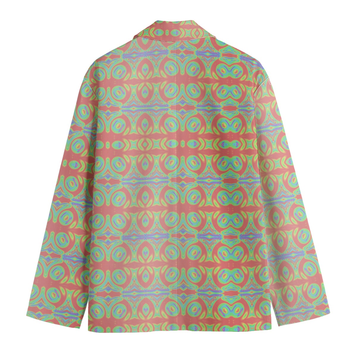 All-Over Print Men's Casual Flat Lapel Collar Blazer | 245GSM Cotton