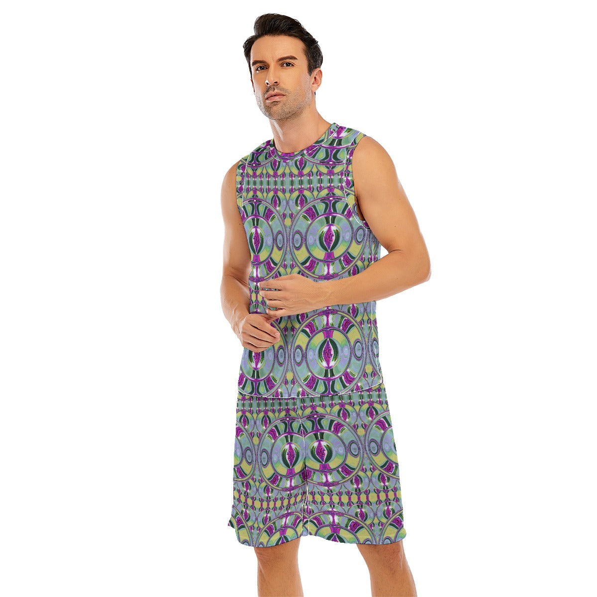All-Over Print Men's Basketball Suit