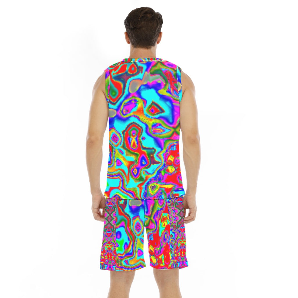 All-Over Print Men's Basketball Suit