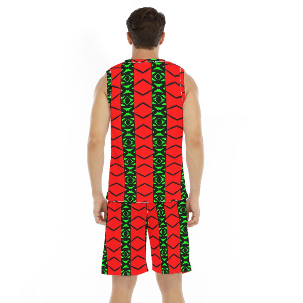 All-Over Print Men's Basketball Suit