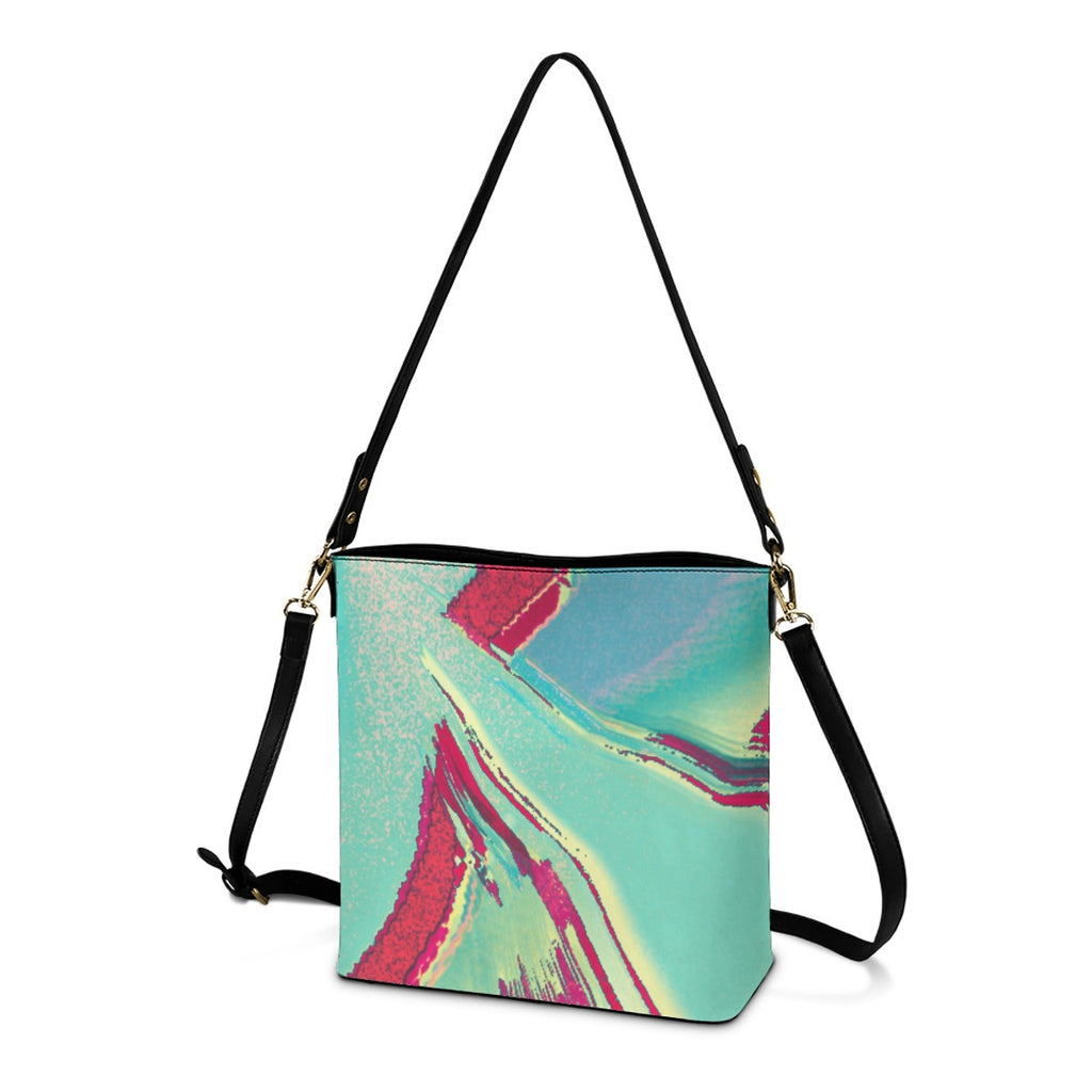 Minimalist Square Crossbody Bucket Bag