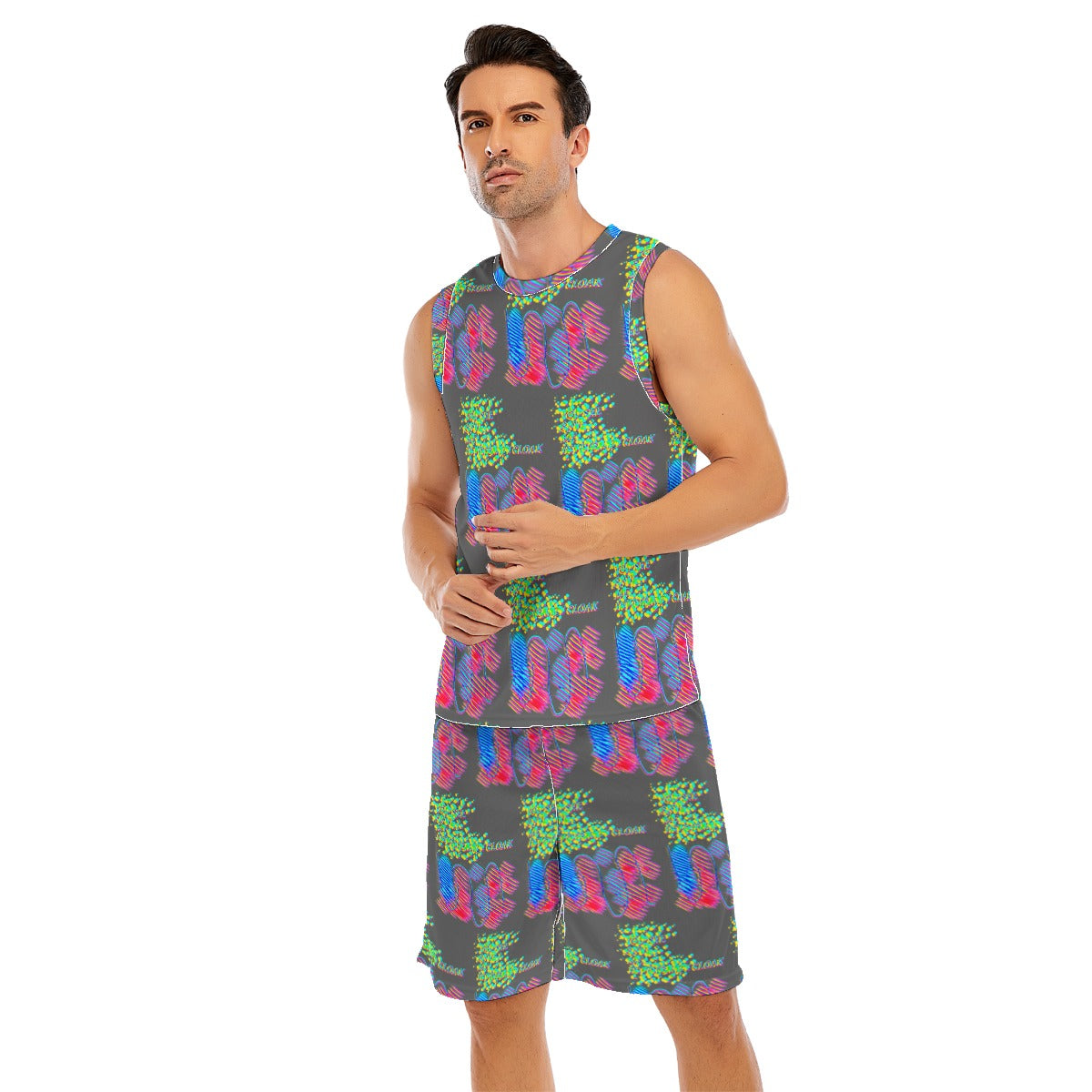 All-Over Print Men's Basketball Suit