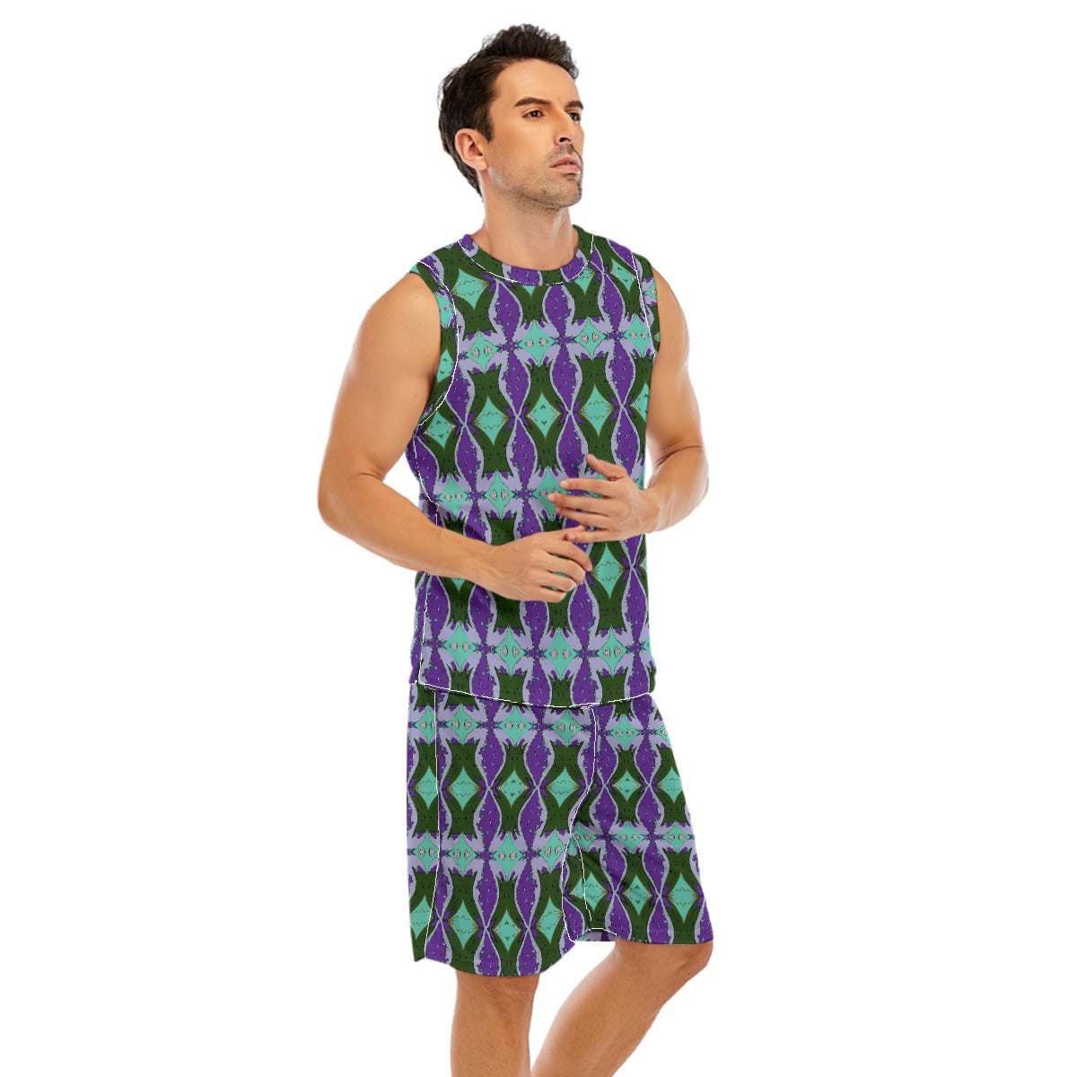 All-Over Print Men's Basketball Suit