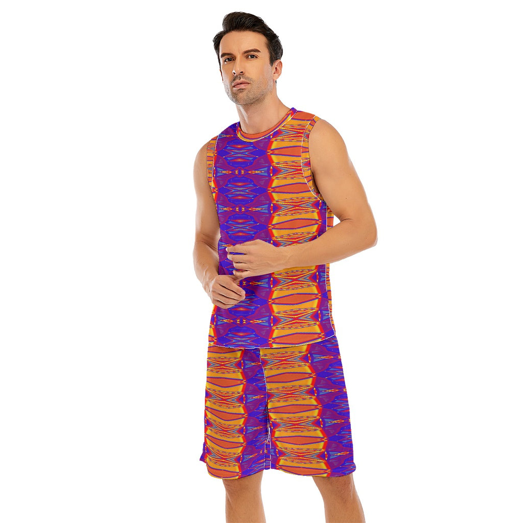 All-Over Print Men's Basketball Suit