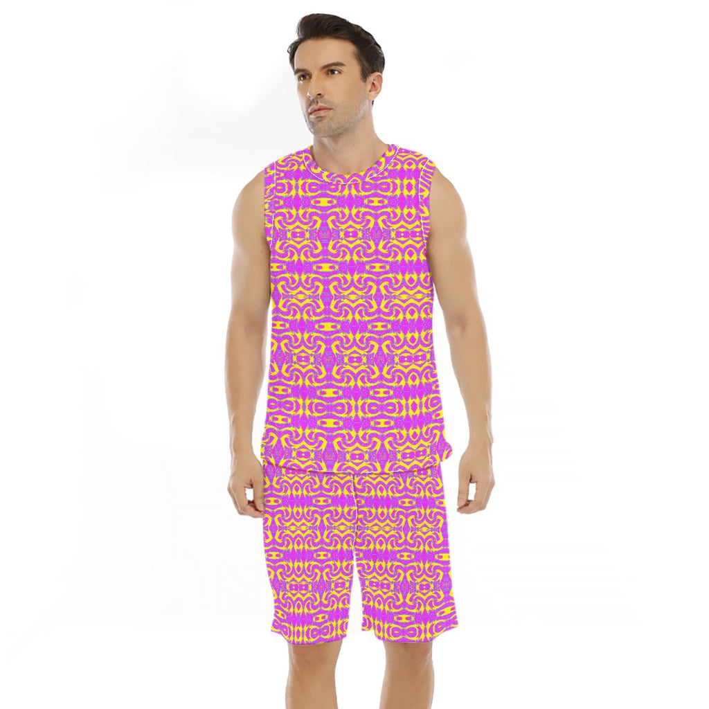 All-Over Print Men's Basketball Suit