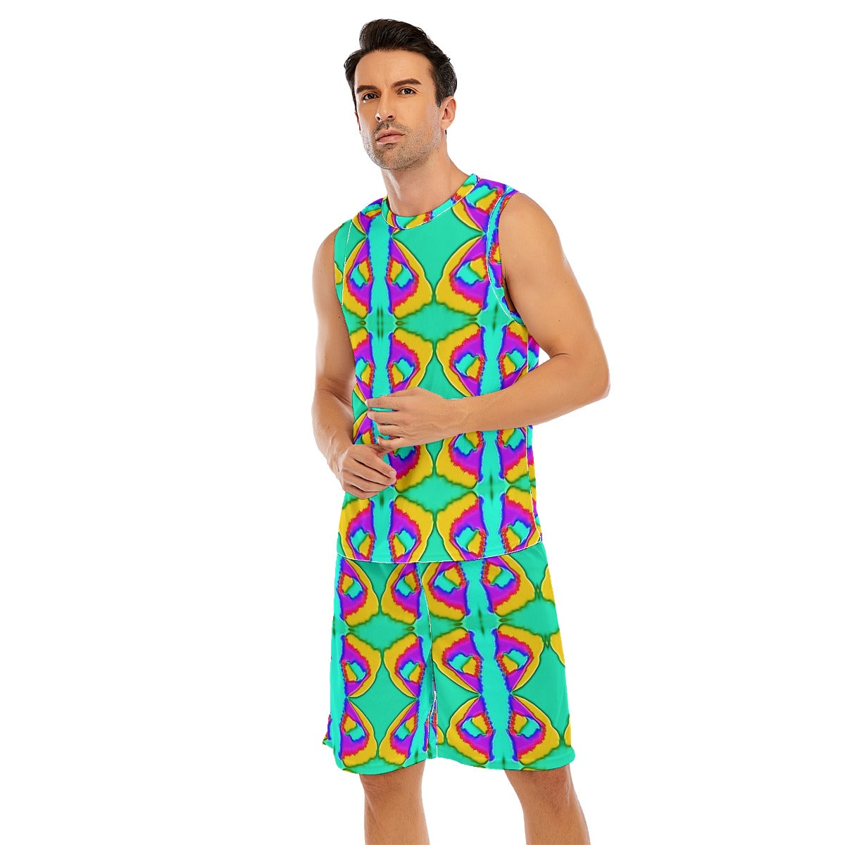 All-Over Print Men's Basketball Suit