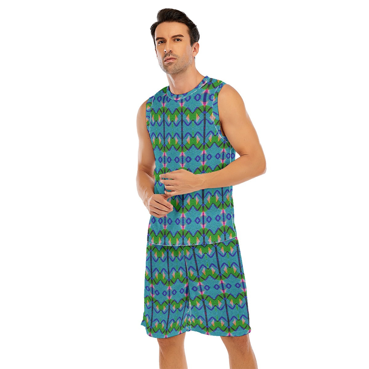 All-Over Print Men's Basketball Suit