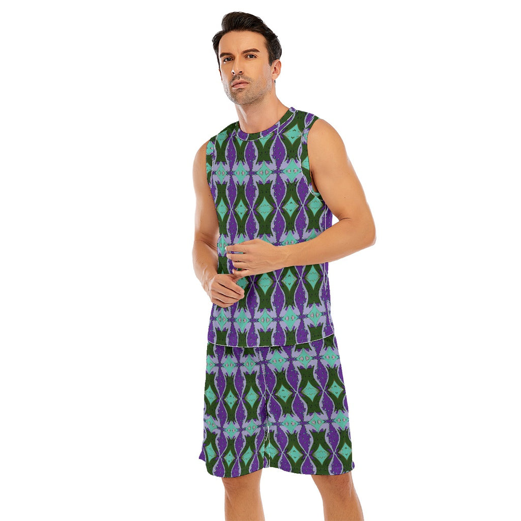 All-Over Print Men's Basketball Suit