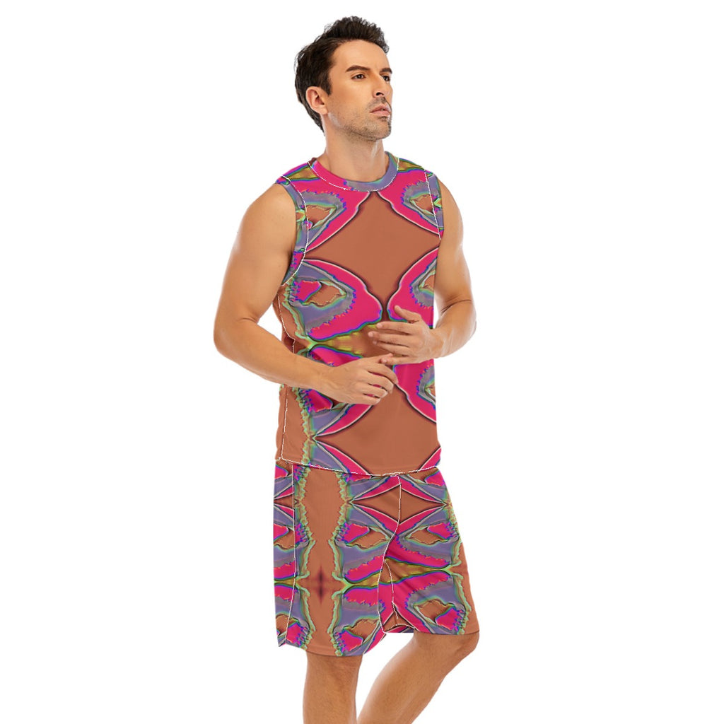 All-Over Print Men's Basketball Suit