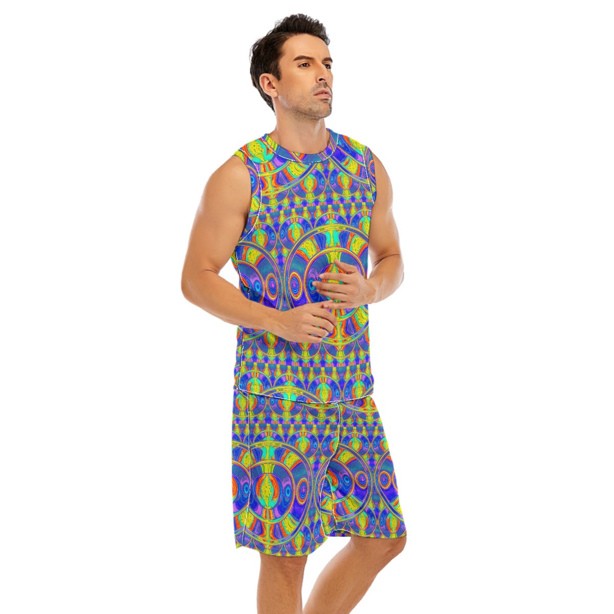 All-Over Print Men's Basketball Suit