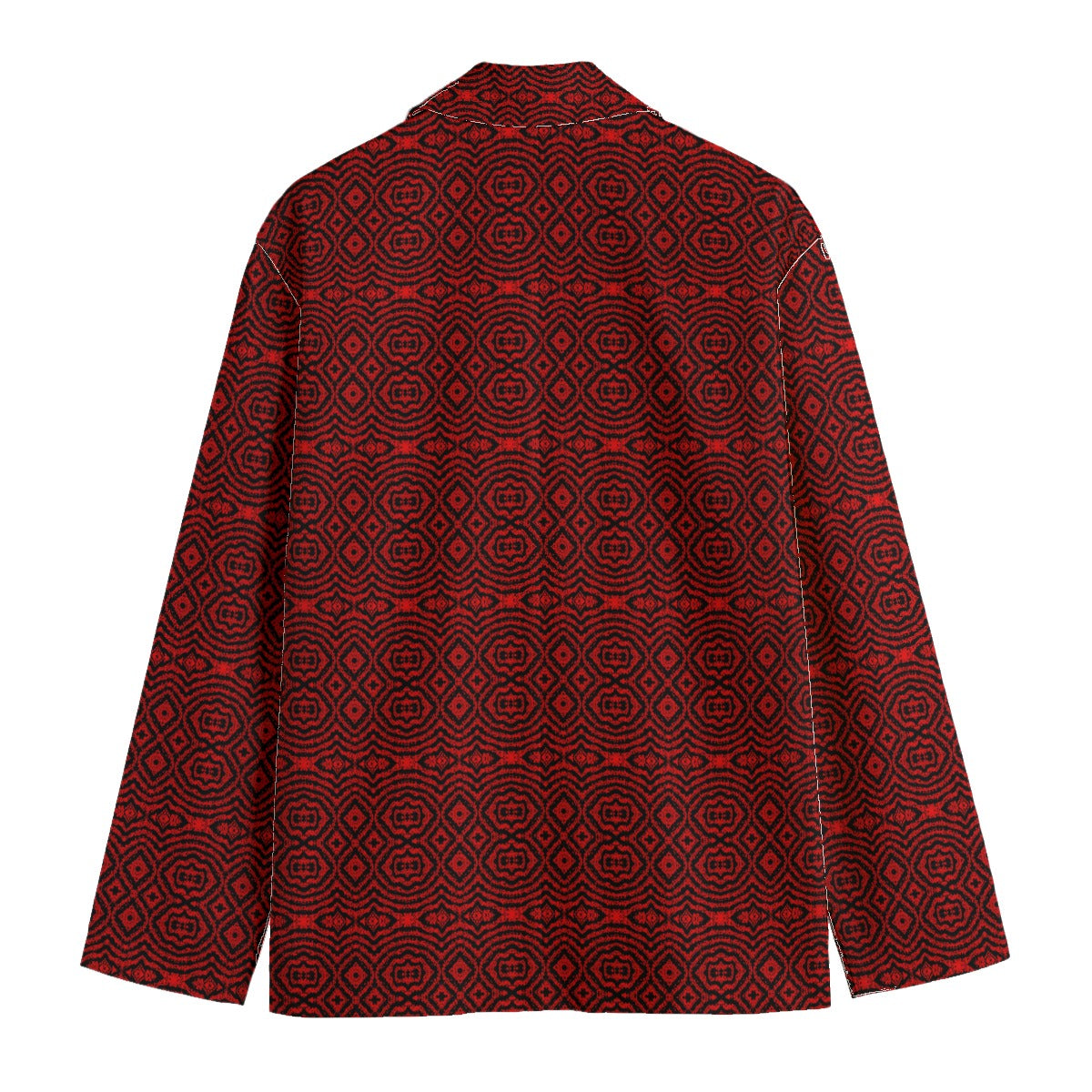 All-Over Print Men's Casual Flat Lapel Collar Blazer | 245GSM Cotton