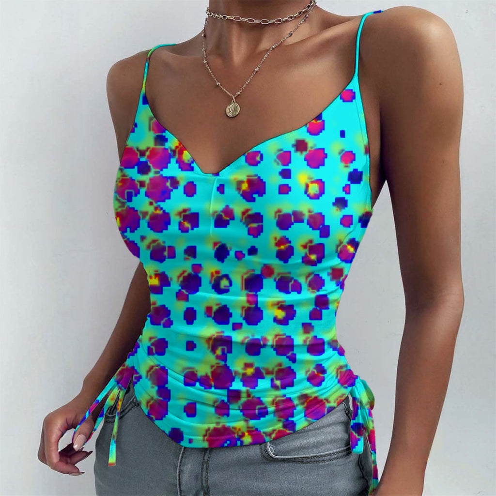 All-over Print Drawstring Camisole