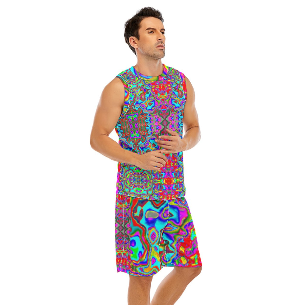 All-Over Print Men's Basketball Suit