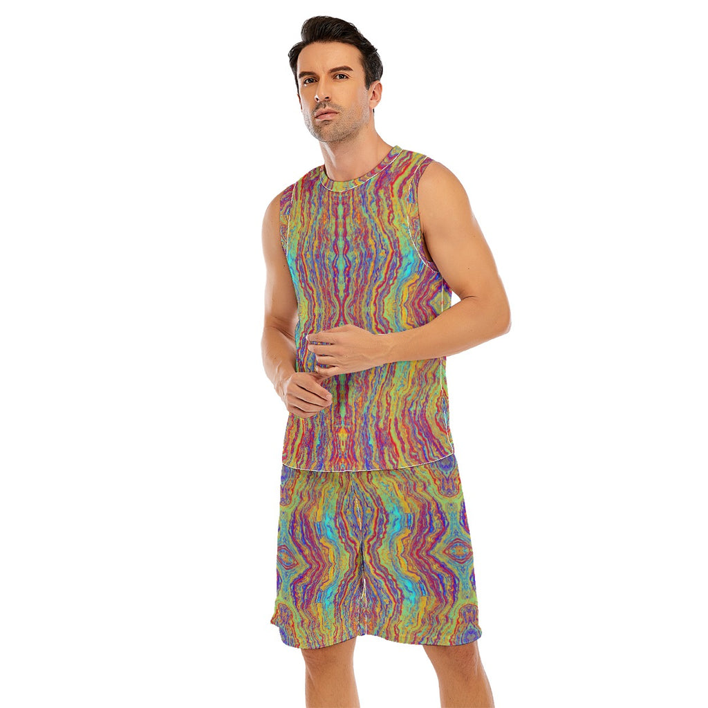 All-Over Print Men's Basketball Suit