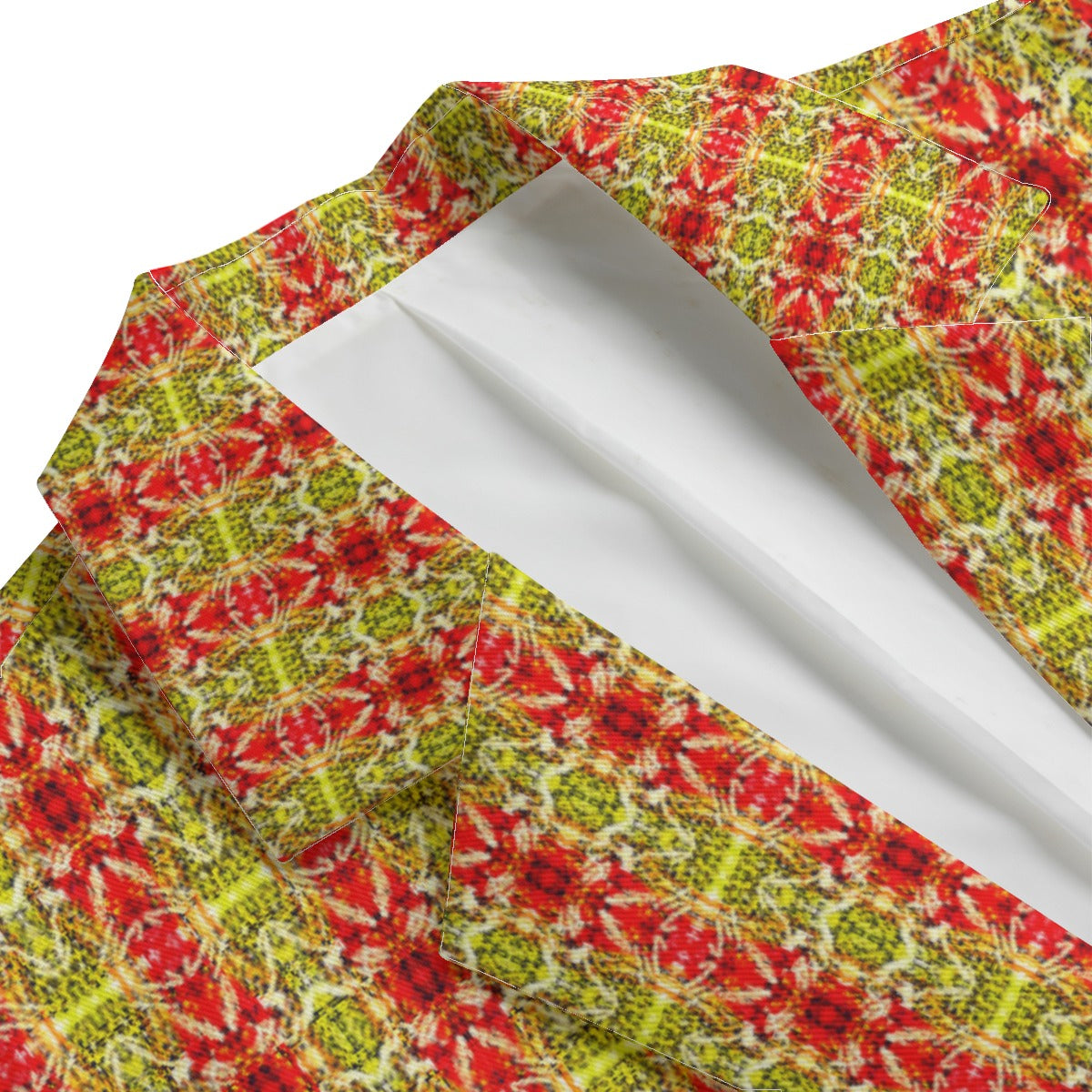 All-Over Print Men's Casual Flat Lapel Collar Blazer | 245GSM Cotton