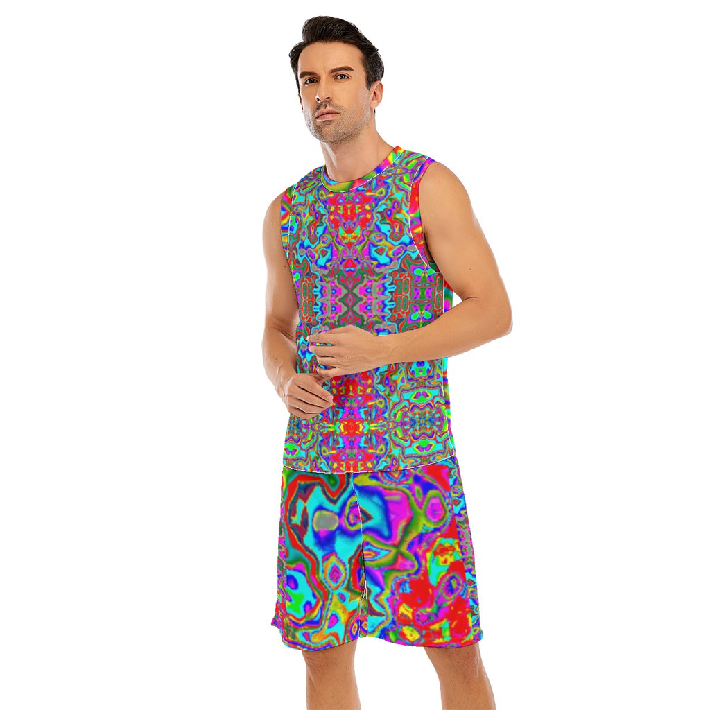 All-Over Print Men's Basketball Suit