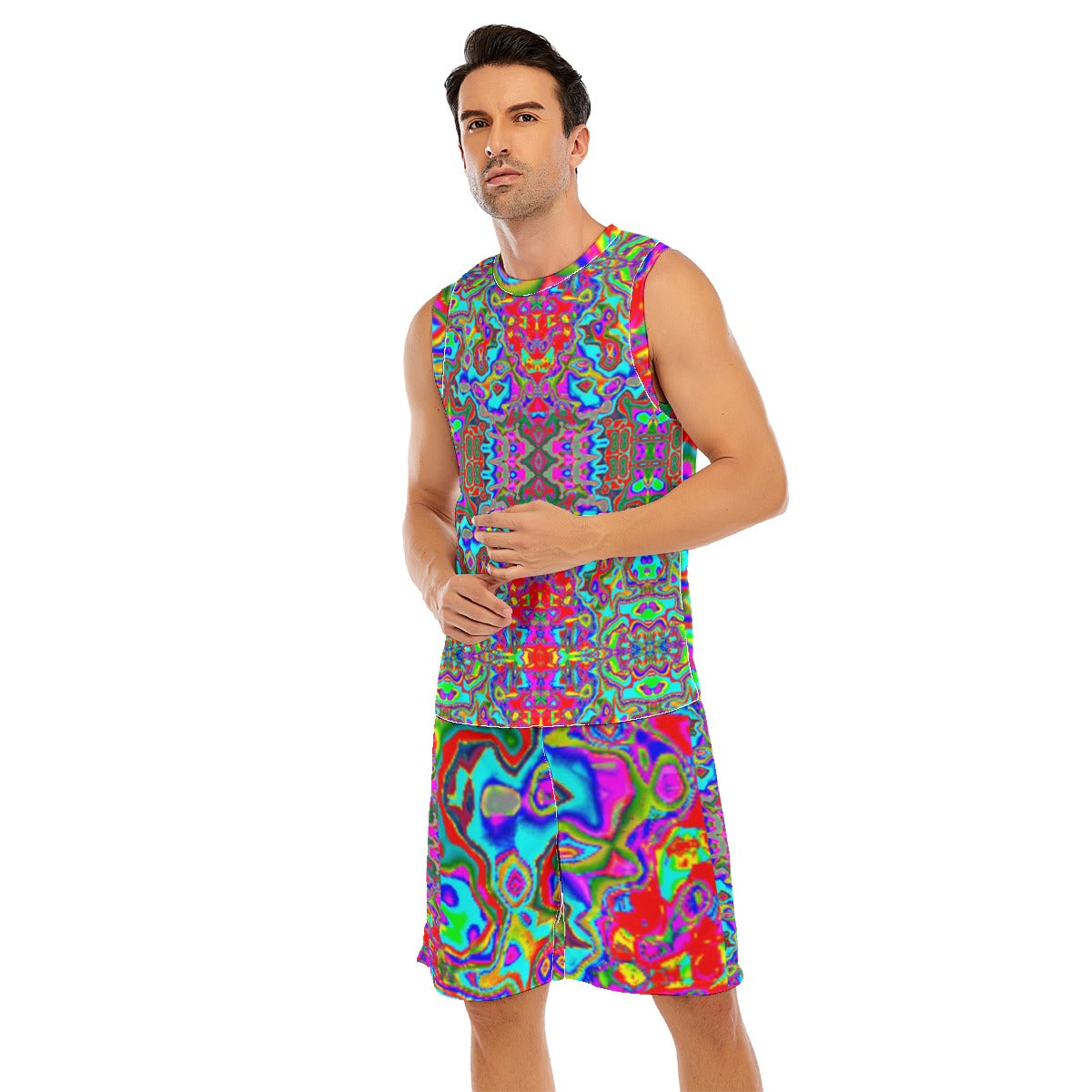 All-Over Print Men's Basketball Suit