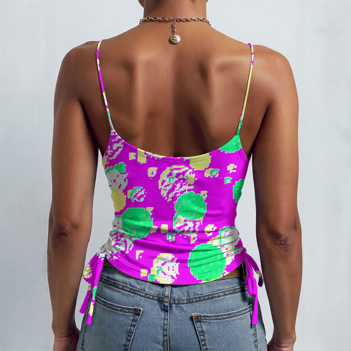 All-over Print Drawstring Camisole