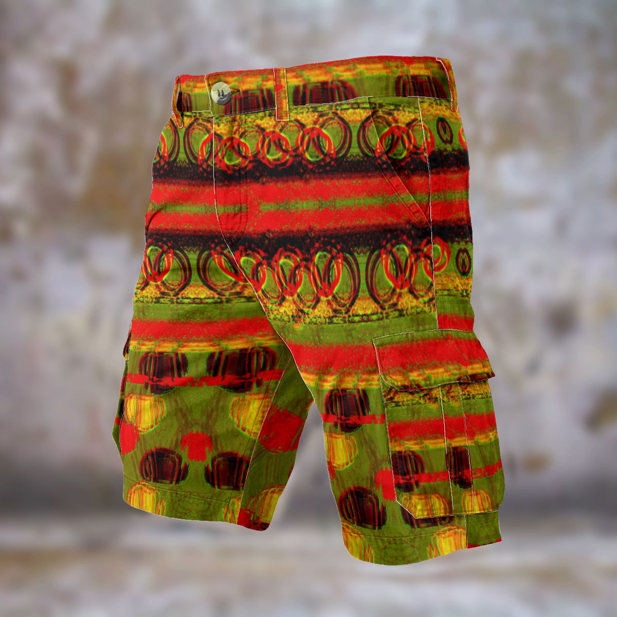 All-Over Print Men's Cargo Shorts