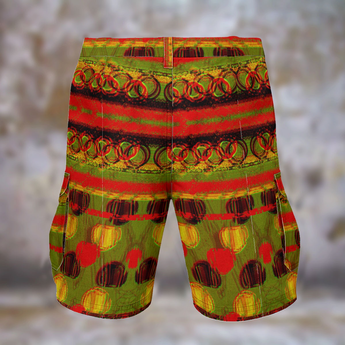 All-Over Print Men's Cargo Shorts
